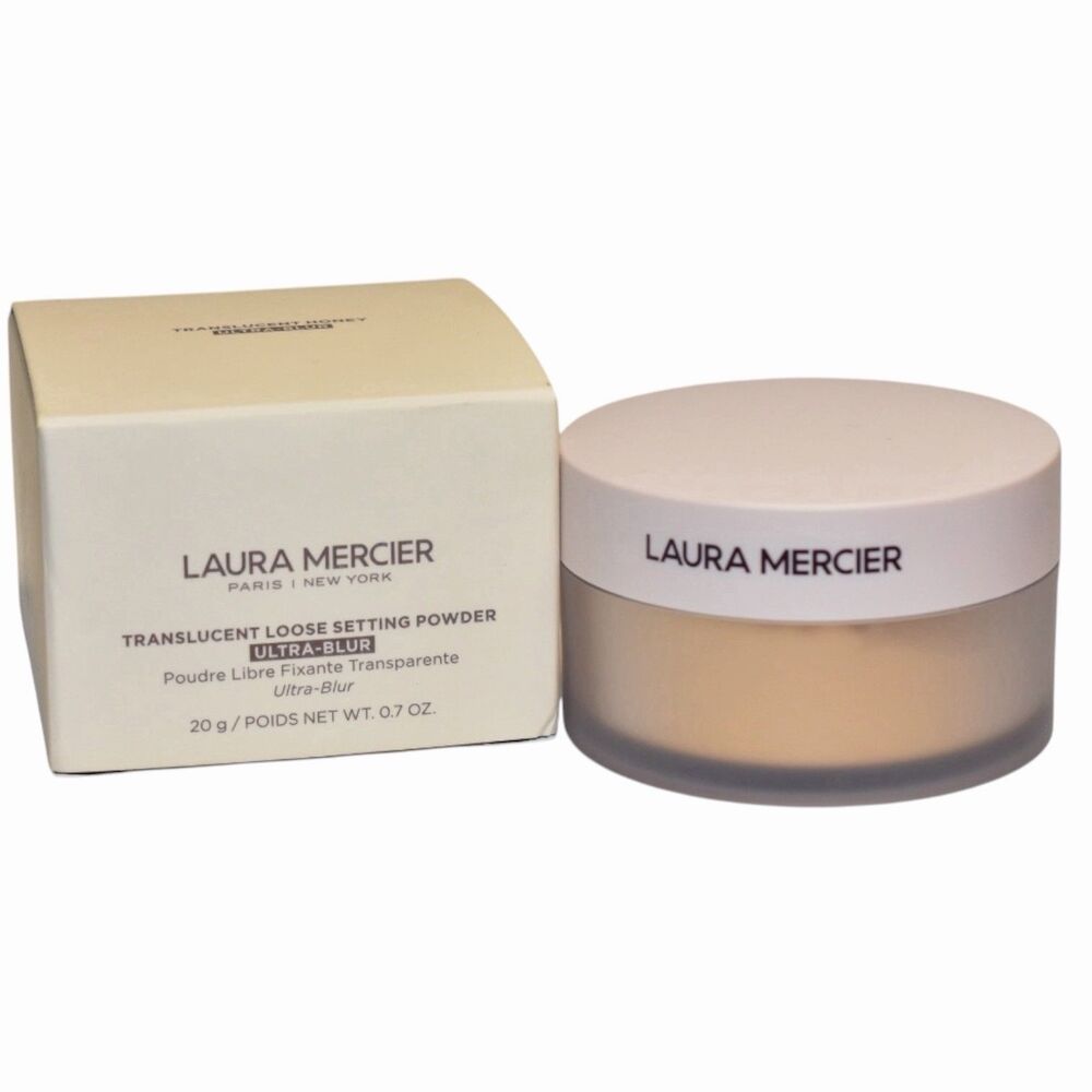 Laura Mercier Translucent Loose Setting Powder ULTRA BLUR HONEY Talc Free .7 Oz - Picture 3 of 9